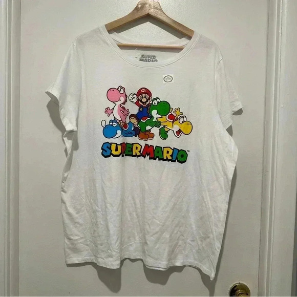 HYBRID‎ Super Mario Shirt Short Sleeve Graphic Tee - Picture 1 of 5